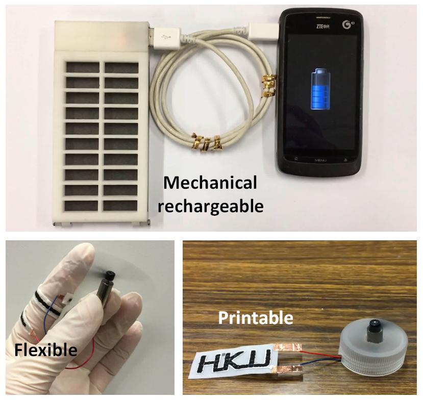 Figure 2 Applications of the three different battery designs